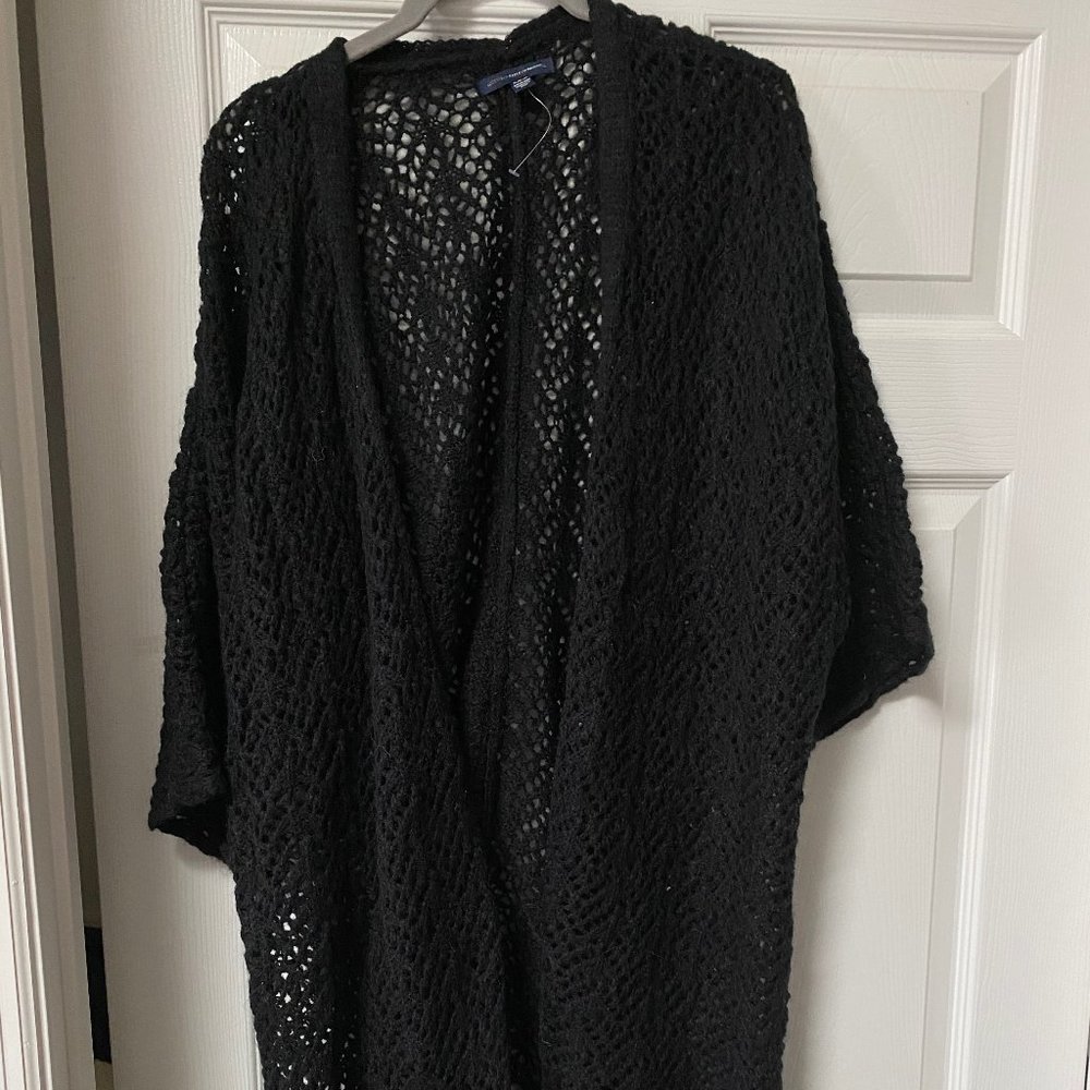 Black Fringe Cardigan